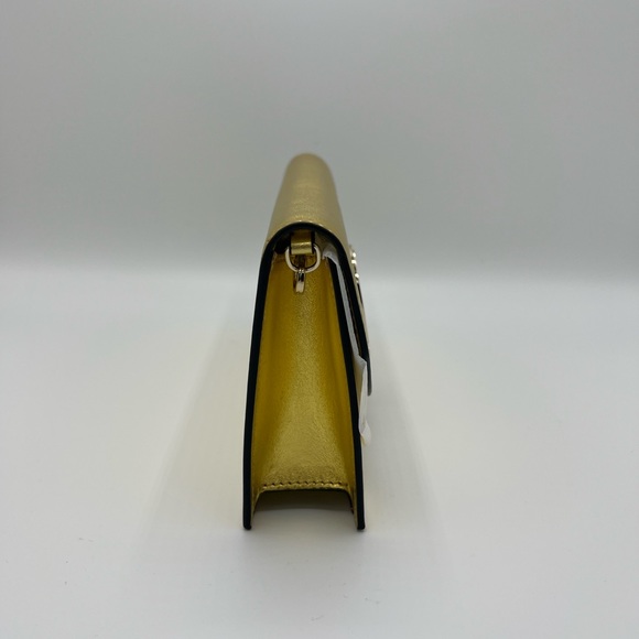 COPY - Brand New Louboutin Gold Clutch On Chain Loubi54 leather handbag - Picture 3 of 14